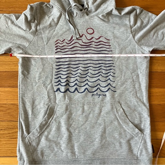 Patagonia Grey Wavy Maybe Ahnya Hoody Hoodie Fleece Lightweight Sweatshirt Small - Picture 6 of 10